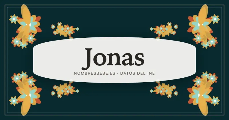 Jonas, en una estampa ornamental de nombresbebe.es