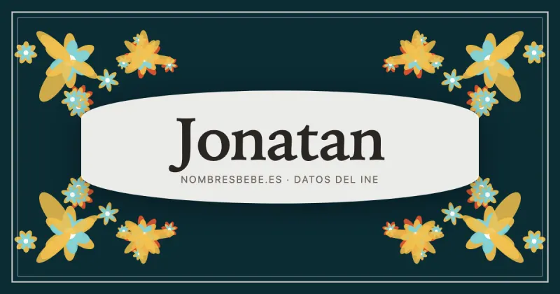 Jonatan, en una estampa ornamental de nombresbebe.es