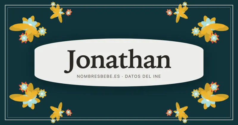 Jonathan, en una estampa ornamental de nombresbebe.es