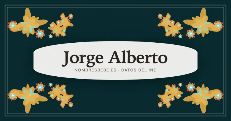 Jorge Alberto, en una estampa ornamental de nombresbebe.es