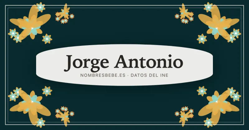 Jorge Antonio, en una estampa ornamental de nombresbebe.es
