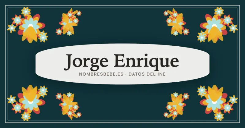 Jorge Enrique, en una estampa ornamental de nombresbebe.es