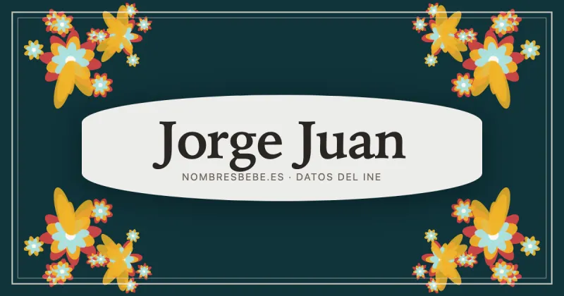 Jorge Juan, en una estampa ornamental de nombresbebe.es