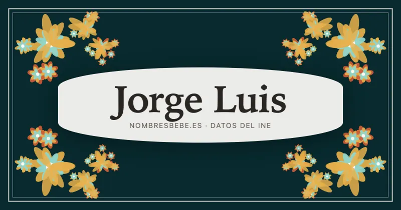 Jorge Luis, en una estampa ornamental de nombresbebe.es
