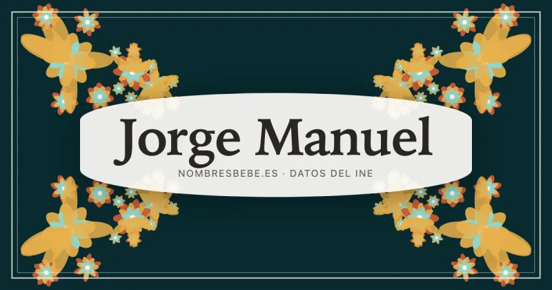 Jorge Manuel, en una estampa ornamental de nombresbebe.es