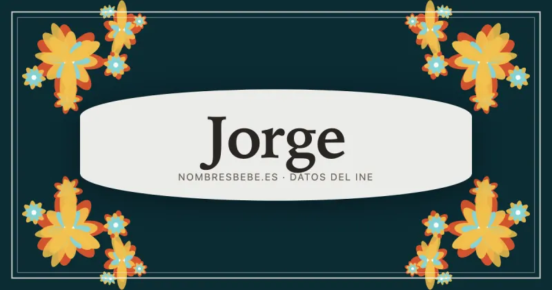 Jorge, en una estampa ornamental de nombresbebe.es