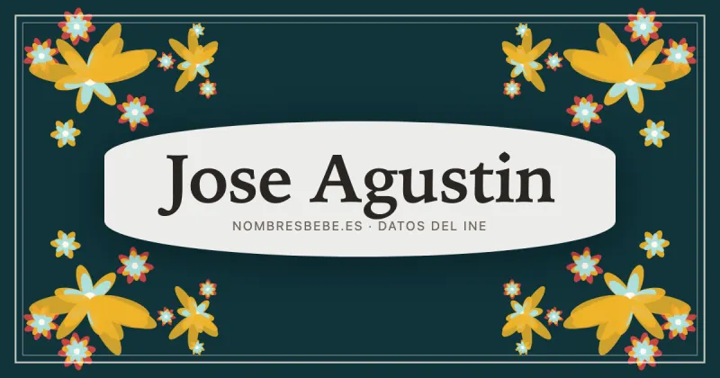 Jose Agustin, en una estampa ornamental de nombresbebe.es