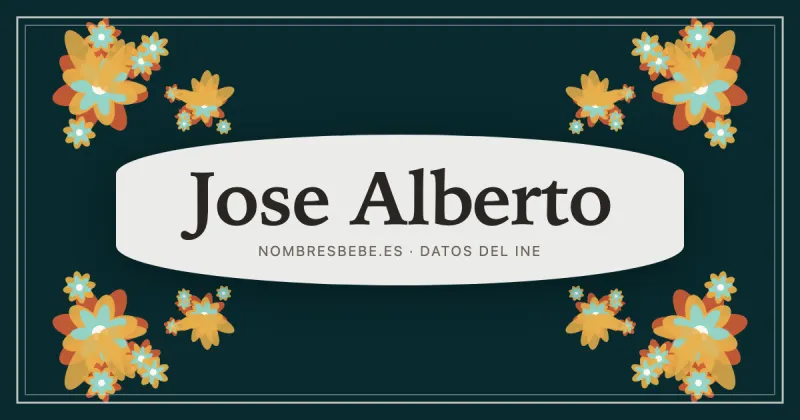 Jose Alberto, en una estampa ornamental de nombresbebe.es