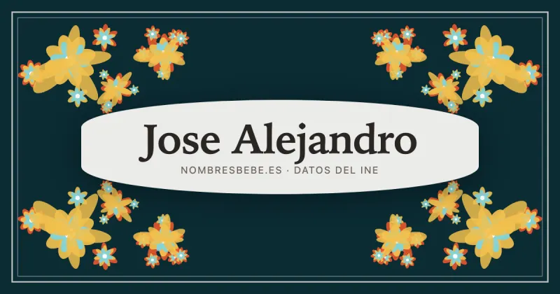 Jose Alejandro, en una estampa ornamental de nombresbebe.es
