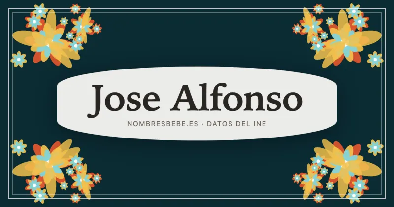Jose Alfonso, en una estampa ornamental de nombresbebe.es