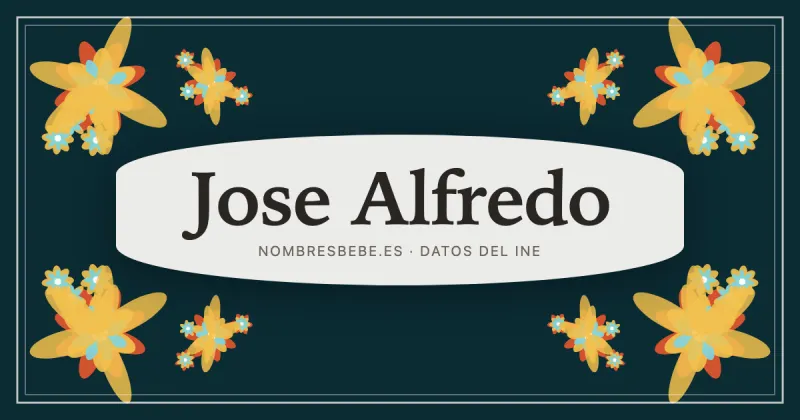 Jose Alfredo, en una estampa ornamental de nombresbebe.es