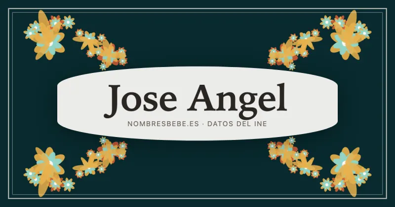 Jose Angel, en una estampa ornamental de nombresbebe.es