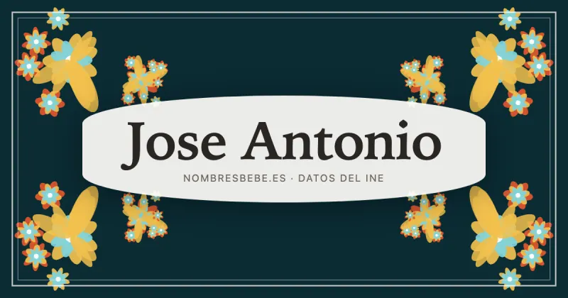 Jose Antonio, en una estampa ornamental de nombresbebe.es