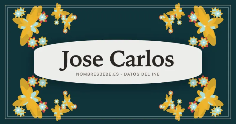 Jose Carlos, en una estampa ornamental de nombresbebe.es