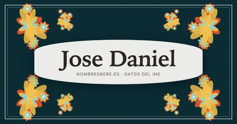 Jose Daniel, en una estampa ornamental de nombresbebe.es