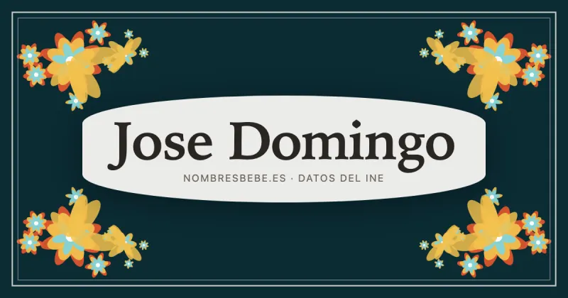 Jose Domingo, en una estampa ornamental de nombresbebe.es