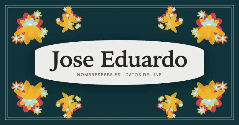 Jose Eduardo, en una estampa ornamental de nombresbebe.es