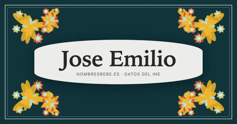 Jose Emilio, en una estampa ornamental de nombresbebe.es
