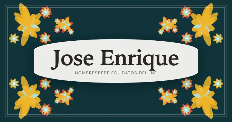 Jose Enrique, en una estampa ornamental de nombresbebe.es