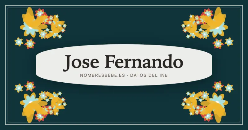 Jose Fernando, en una estampa ornamental de nombresbebe.es