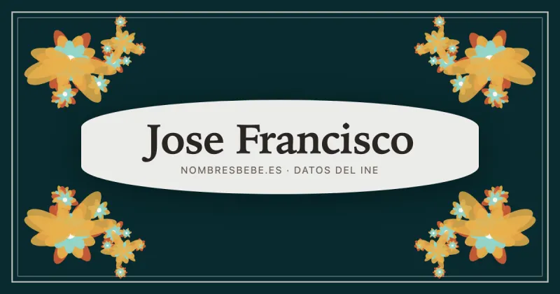 Jose Francisco, en una estampa ornamental de nombresbebe.es