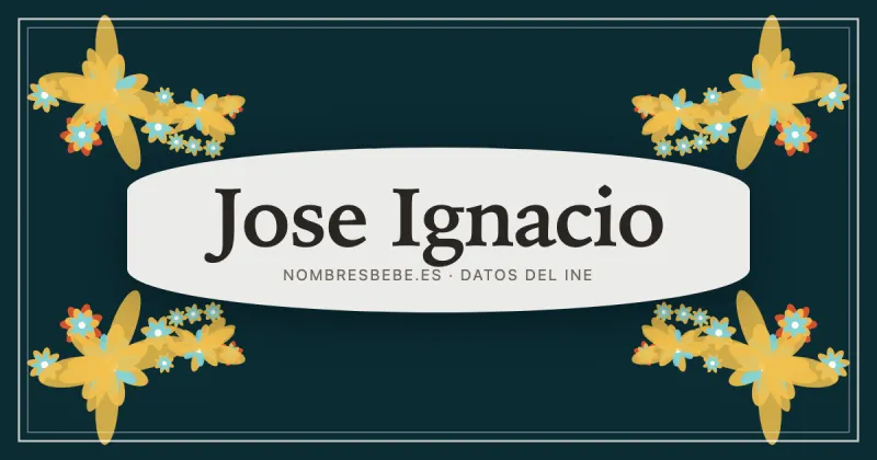 Jose Ignacio, en una estampa ornamental de nombresbebe.es