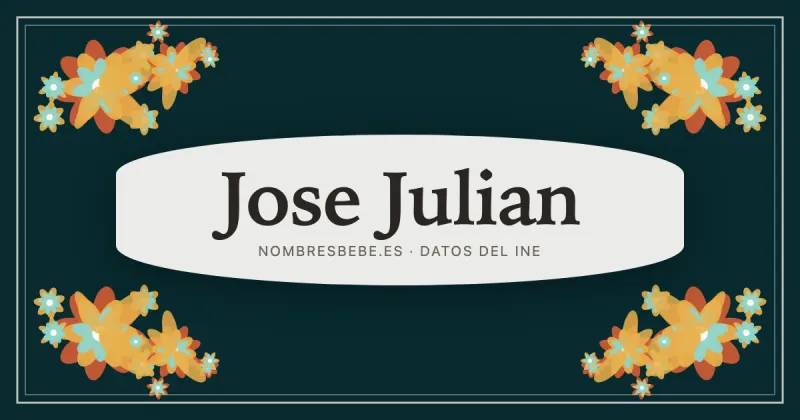 Jose Julian, en una estampa ornamental de nombresbebe.es