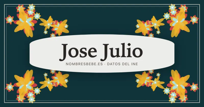 Jose Julio, en una estampa ornamental de nombresbebe.es