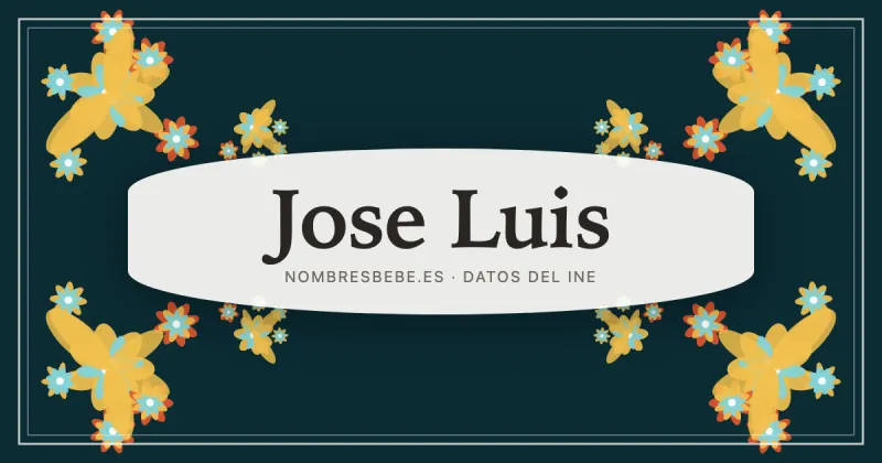 Jose Luis, en una estampa ornamental de nombresbebe.es