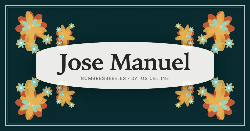 Jose Manuel, en una estampa ornamental de nombresbebe.es