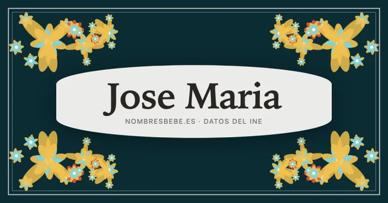 Jose Maria, en una estampa ornamental de nombresbebe.es