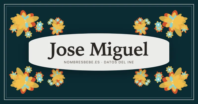 Jose Miguel, en una estampa ornamental de nombresbebe.es