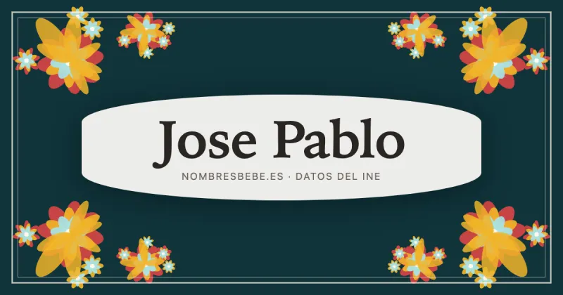 Jose Pablo, en una estampa ornamental de nombresbebe.es