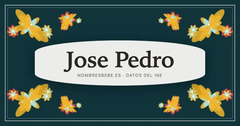 Jose Pedro, en una estampa ornamental de nombresbebe.es