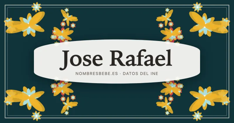 Jose Rafael, en una estampa ornamental de nombresbebe.es