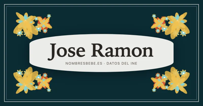 Jose Ramon, en una estampa ornamental de nombresbebe.es