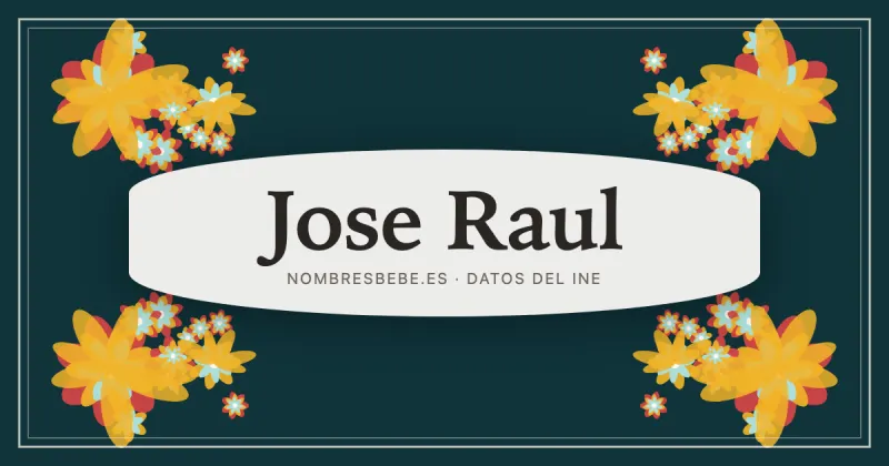 Jose Raul, en una estampa ornamental de nombresbebe.es