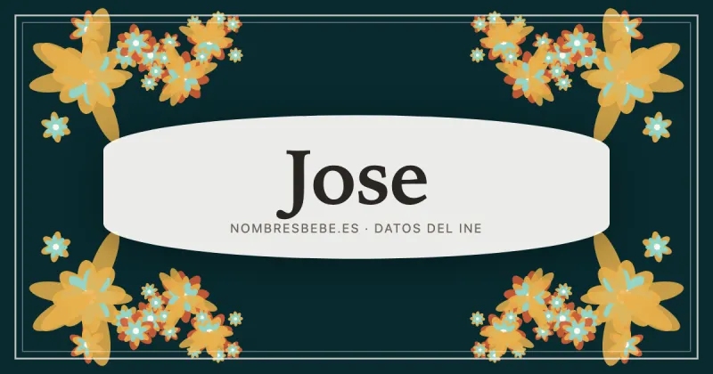Jose, en una estampa ornamental de nombresbebe.es