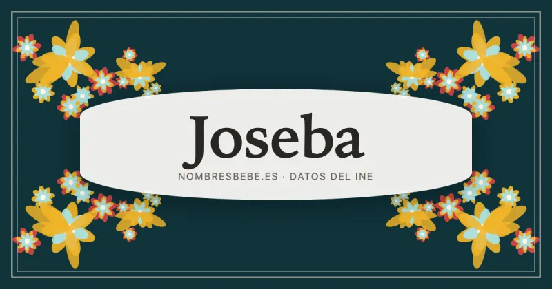Joseba, en una estampa ornamental de nombresbebe.es