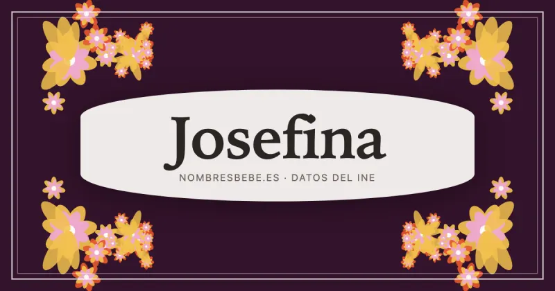 Josefina, en una estampa ornamental de nombresbebe.es