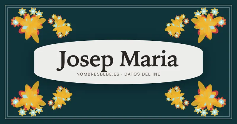 Josep Maria, en una estampa ornamental de nombresbebe.es