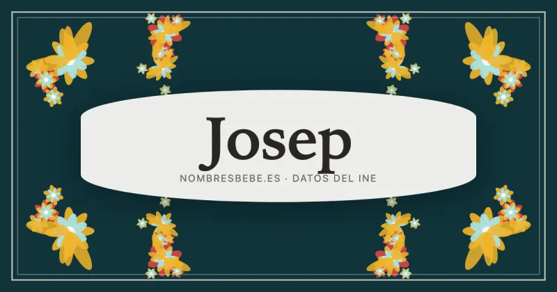 Josep, en una estampa ornamental de nombresbebe.es