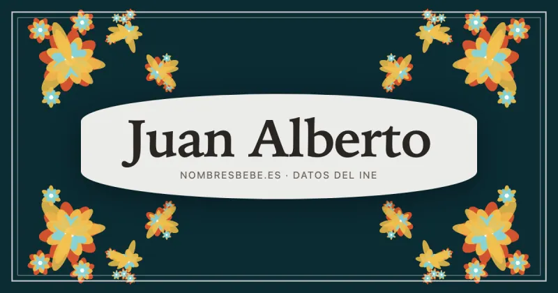 Juan Alberto, en una estampa ornamental de nombresbebe.es