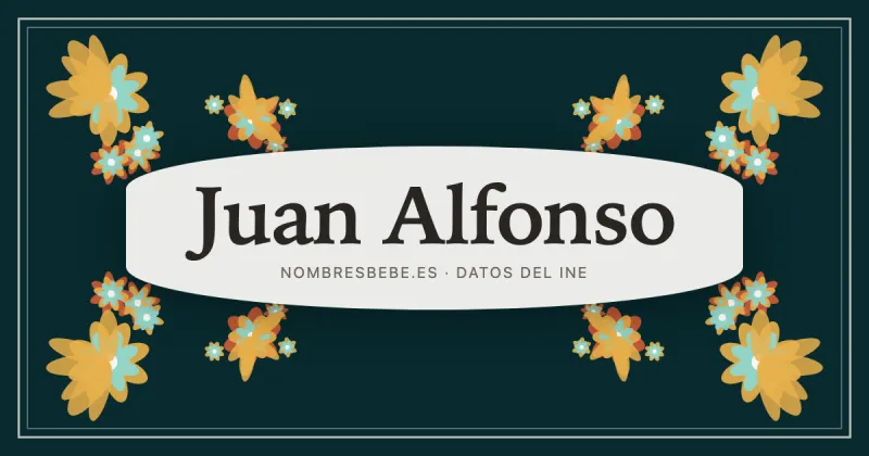 Juan Alfonso, en una estampa ornamental de nombresbebe.es