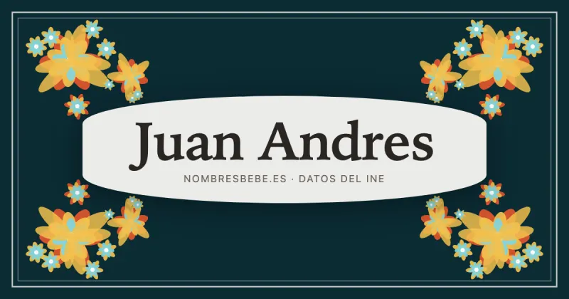 Juan Andres, en una estampa ornamental de nombresbebe.es
