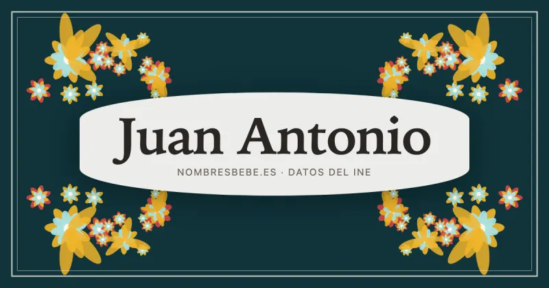 Juan Antonio, en una estampa ornamental de nombresbebe.es