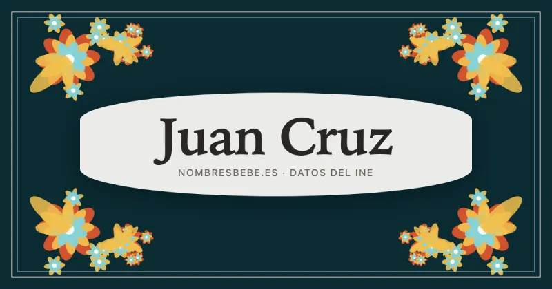 Juan Cruz, en una estampa ornamental de nombresbebe.es