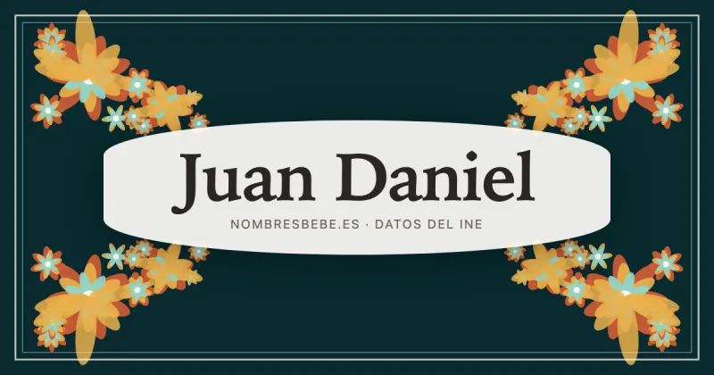 Juan Daniel, en una estampa ornamental de nombresbebe.es