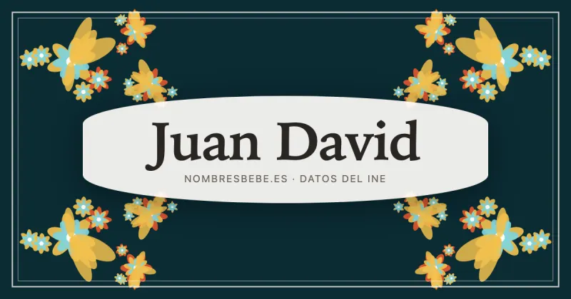 Juan David, en una estampa ornamental de nombresbebe.es