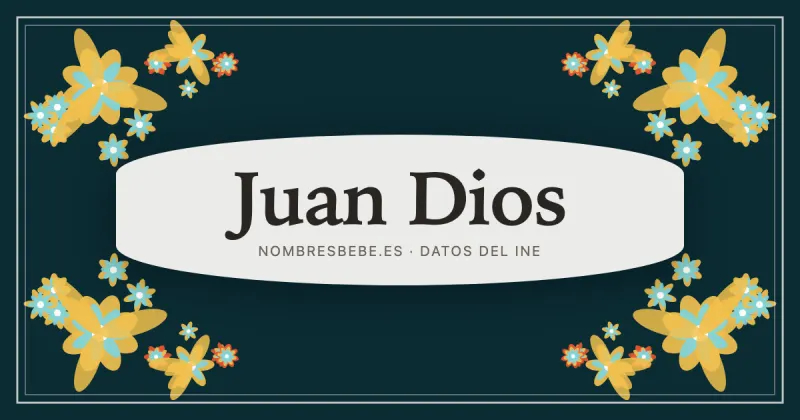Juan Dios, en una estampa ornamental de nombresbebe.es